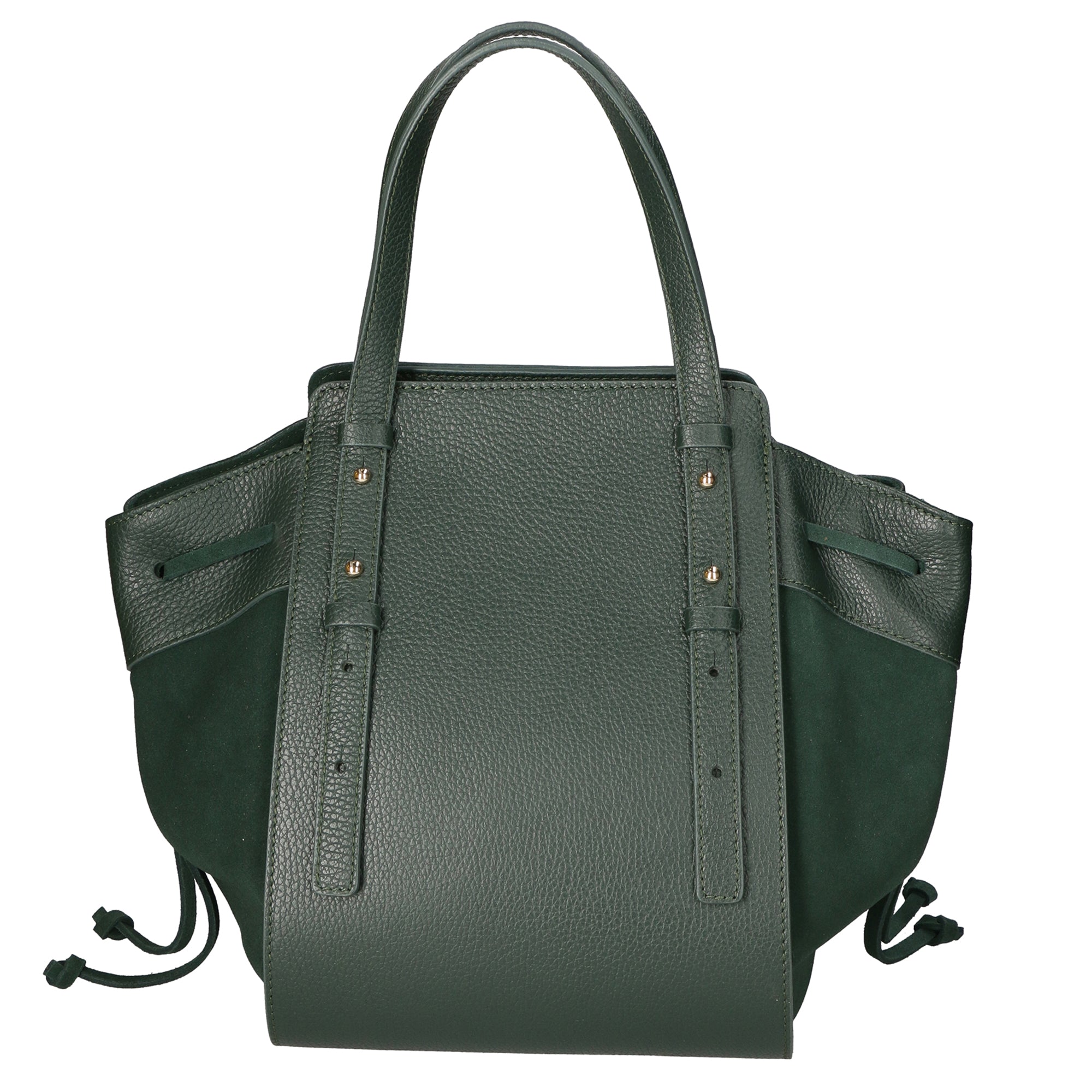 Borsa a mano da donna Vera pelle e suede MYB-8032-FW-06058 VERDE+D14 VERDE SCURO My Best Bag