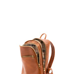 Zaino in vera pelle unisex 100% cotone 4316-MIELE Alessia Firenze