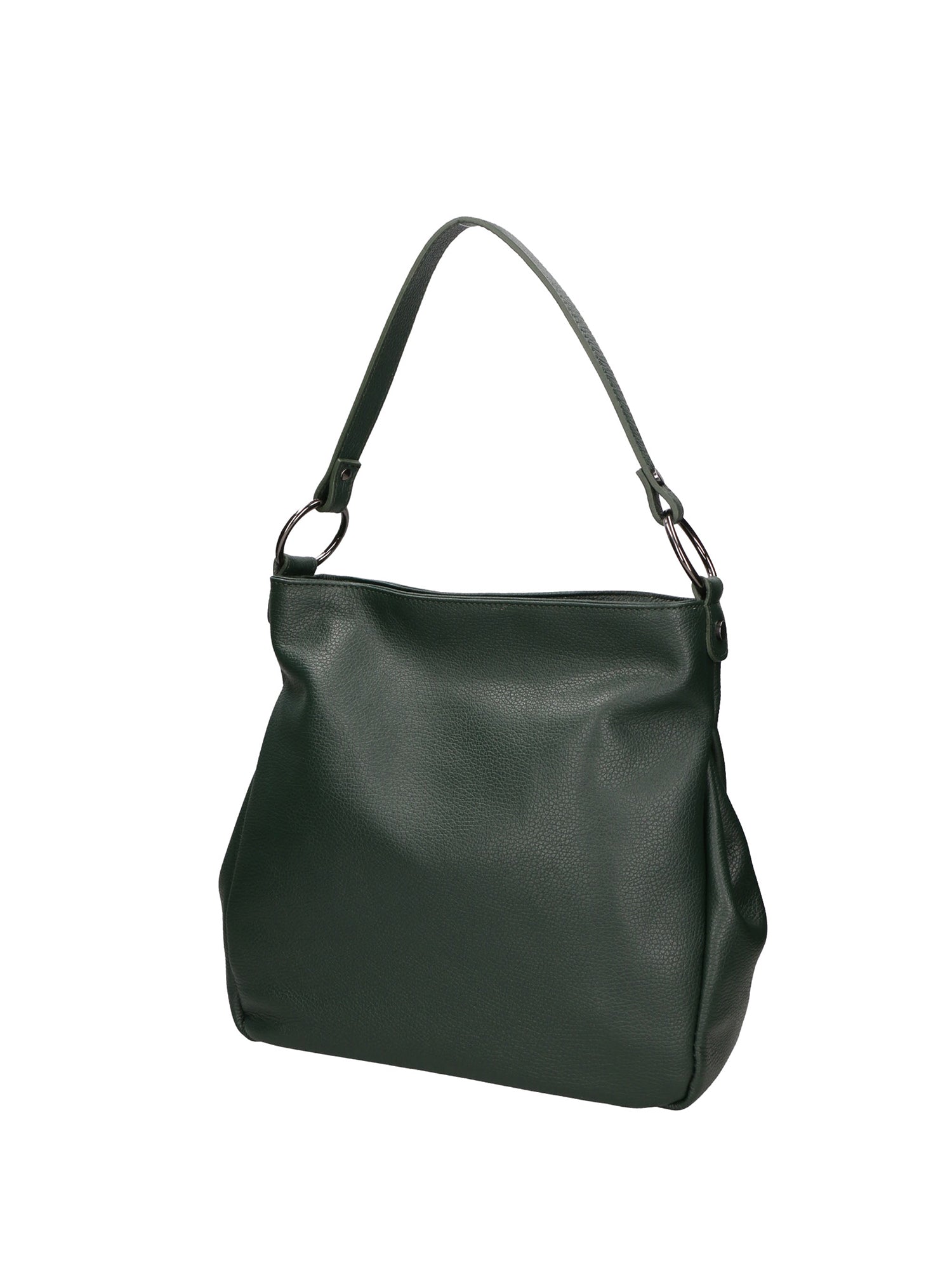 Bea Borsa a spalla da donna 100% pelle 05710-D14 VERDE SCURO DARK GREEN Gave Lux