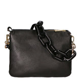 Borsa a tracolla da donna Vera pelle MYB-7024-SS-D28 NERO BLACK My Best Bag