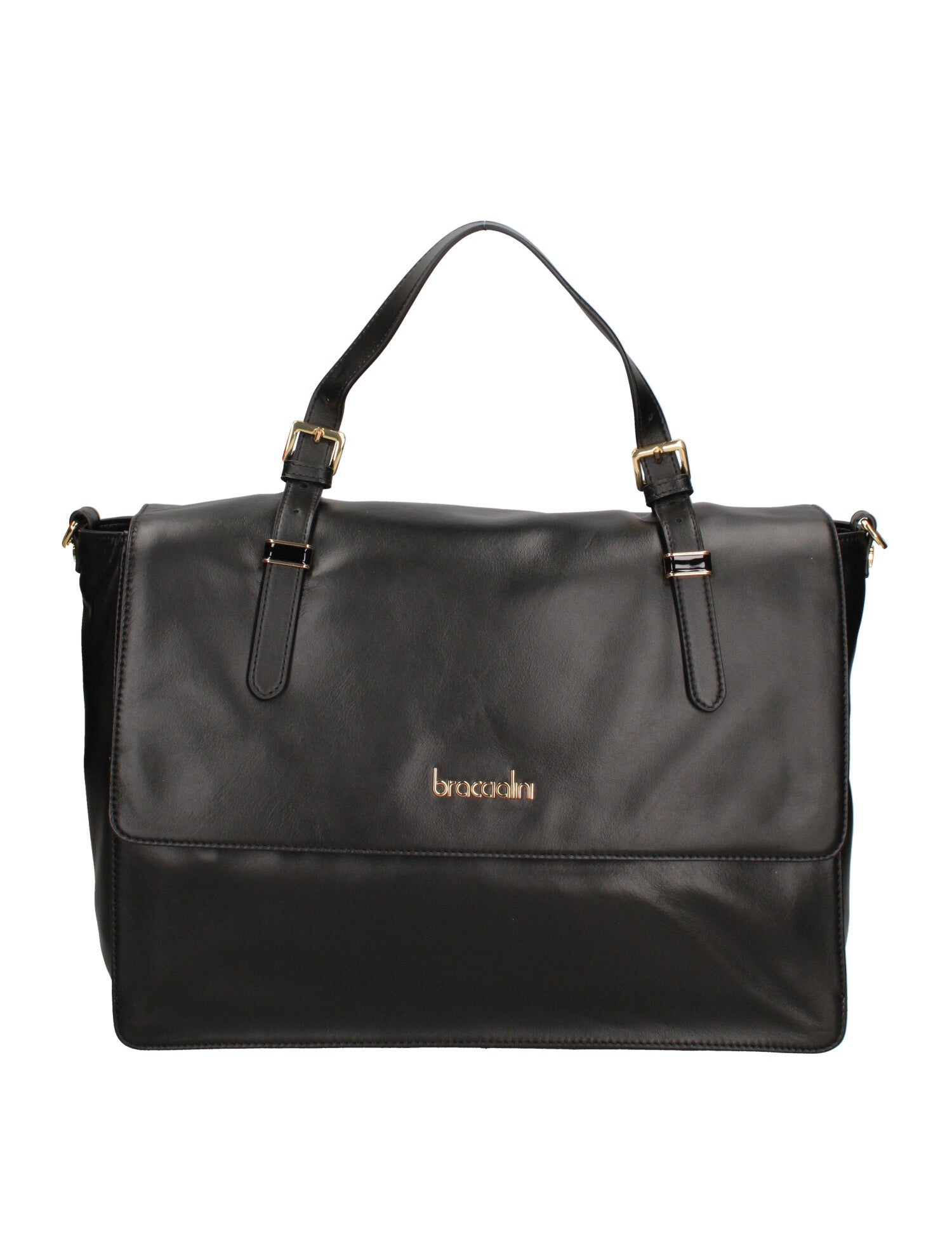 Valoria Prime Borsa a spalla da donna 100% pelle B17213-NERO Braccialini