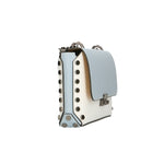 Vera pelle 8641-BIANCO+CIELO Borsa a tracolla da donna Evanthe Pro Gave Lux