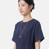 Vestito in Cotone Blu Scuro