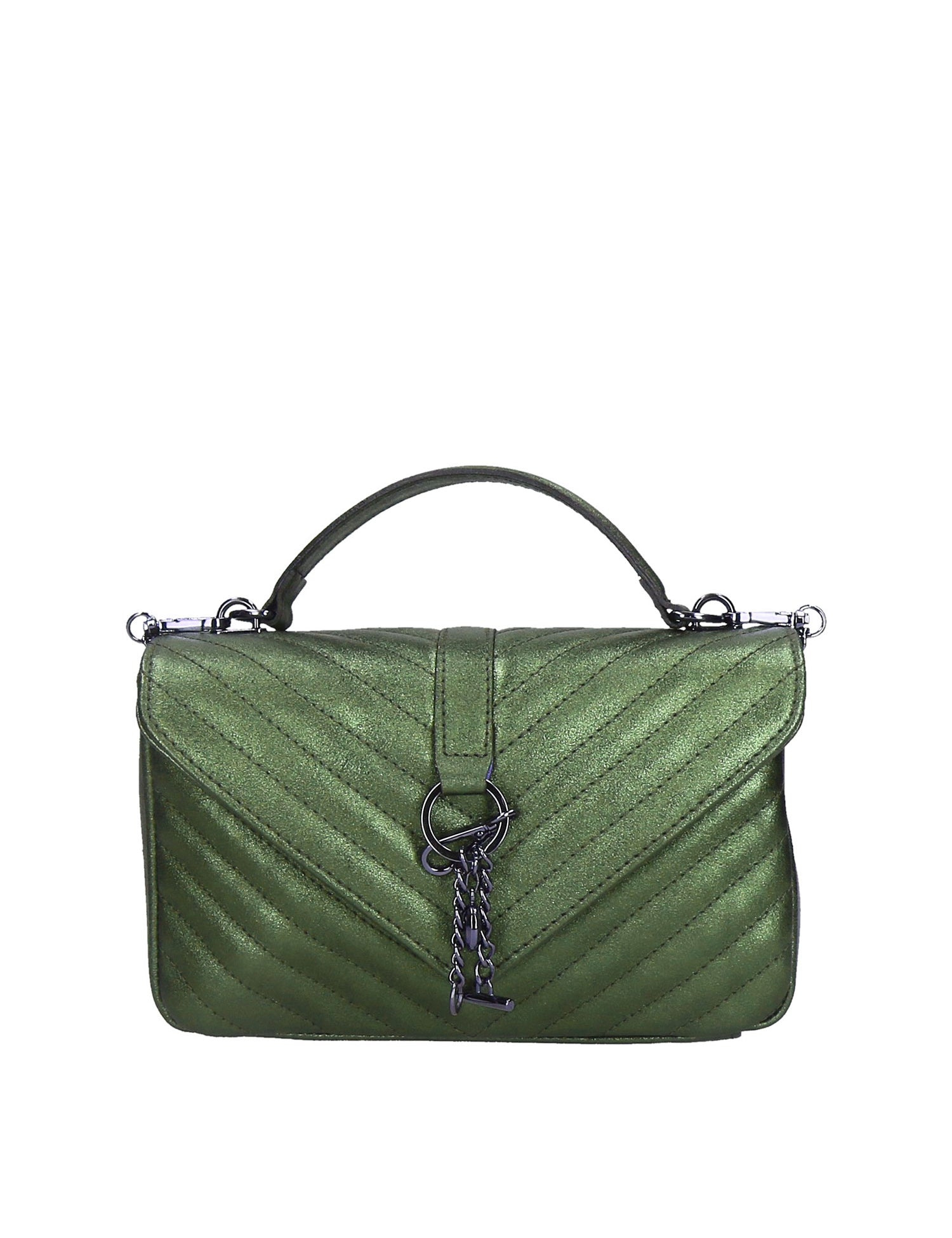 Volterra Borsa a tracolla da donna Vera Pelle 1626-VERDE Gave Lux