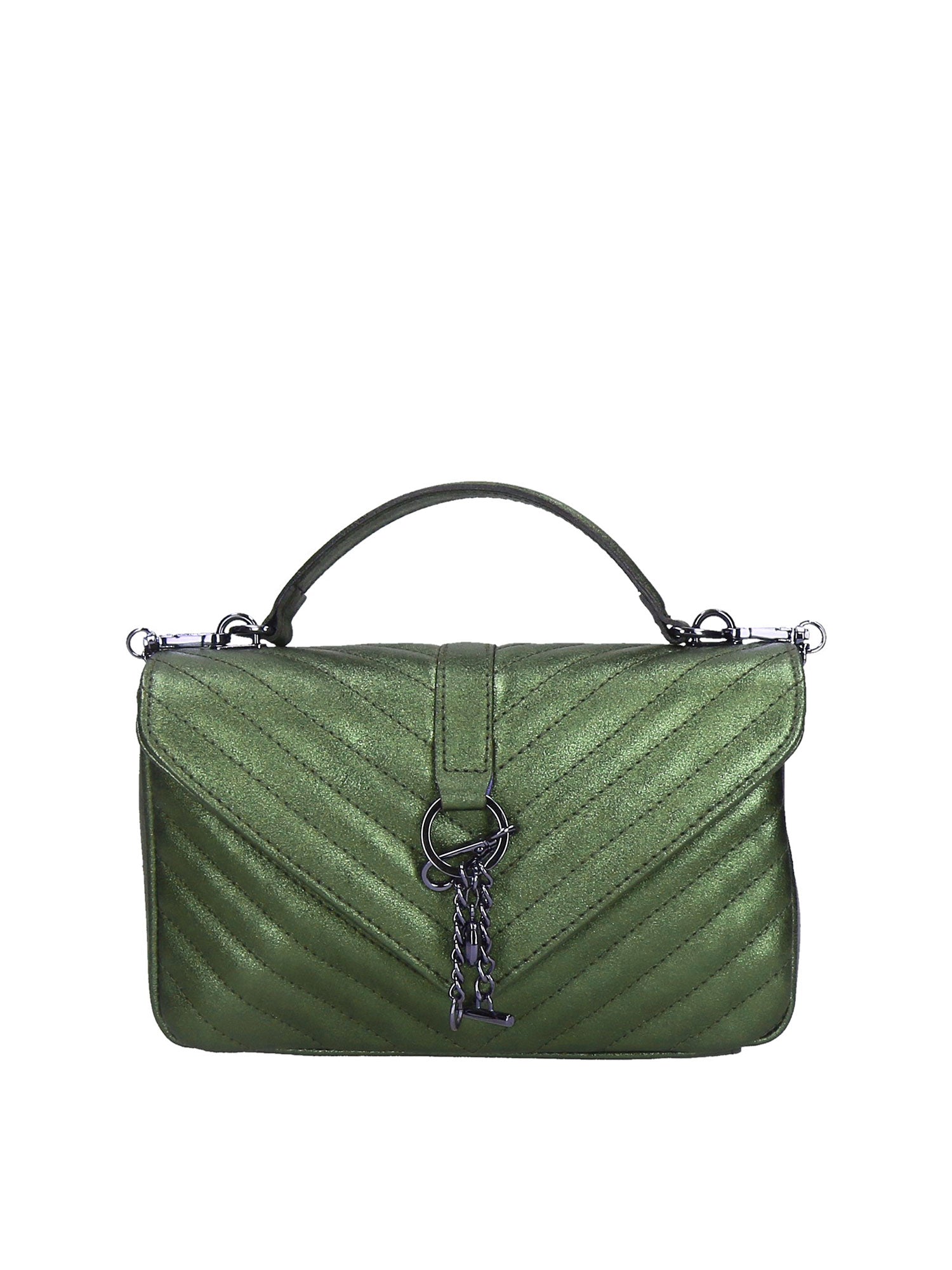 Volterra Borsa a tracolla da donna Vera Pelle 1626-VERDE Gave Lux
