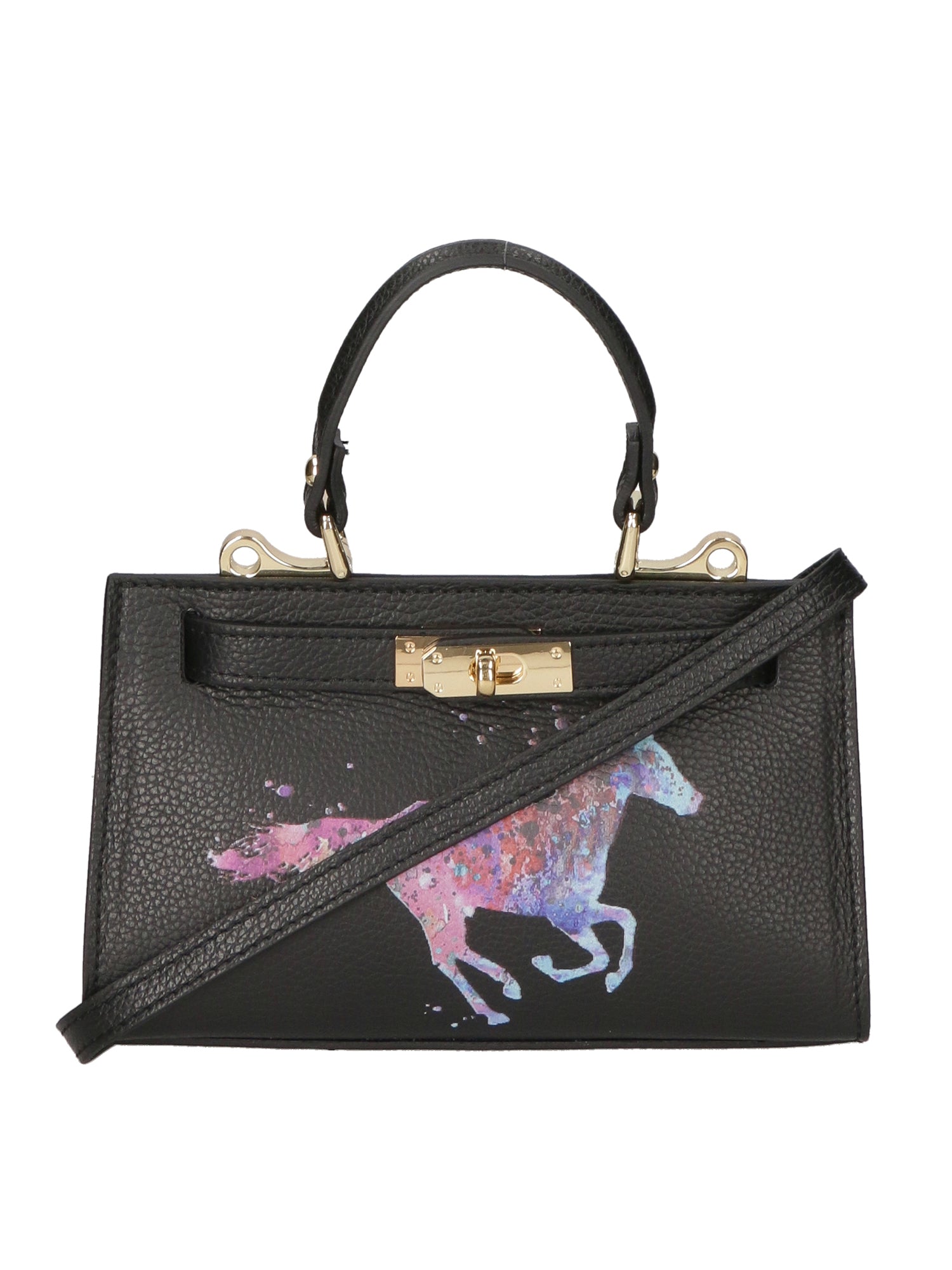 Noel Borsa a mano da donna Vera pelle 04265-D28 NERO BLACK Gave Lux