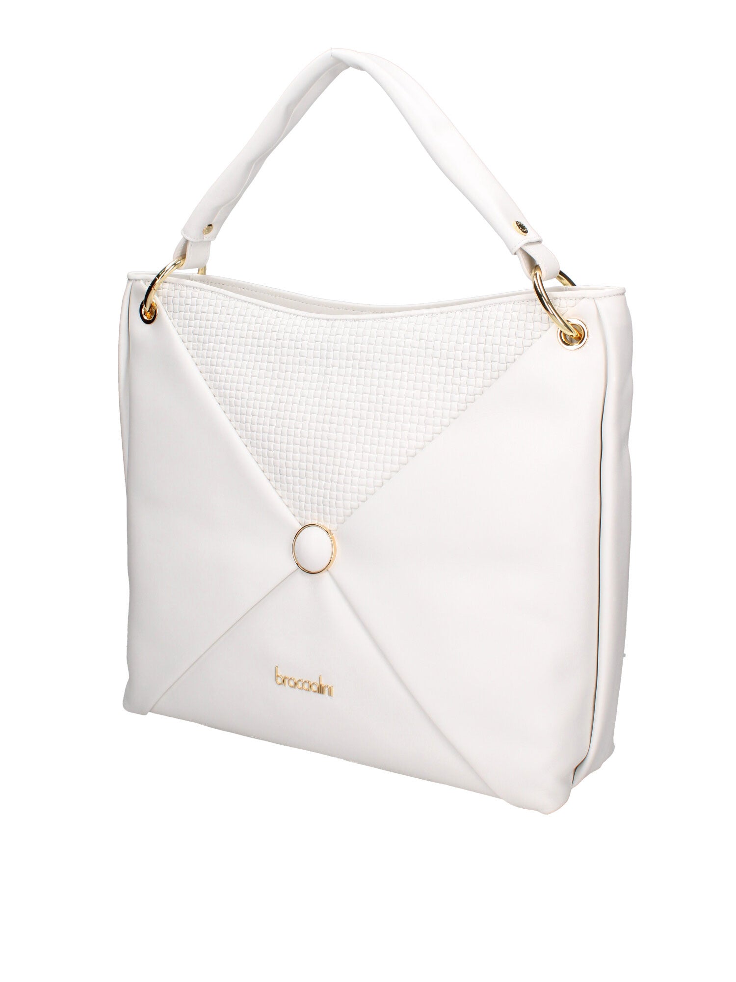 Aeliana Chic Borsa a spalla da donna 100% pelle B17204-BIANCO Braccialini