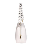 Livia Borsa a spalla da donna Vera pelle 06443-BIANCO Gave Lux