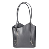Fabiola Borsa a spalla da donna 100% pelle 9039-GRIGIO GREY Gave Lux