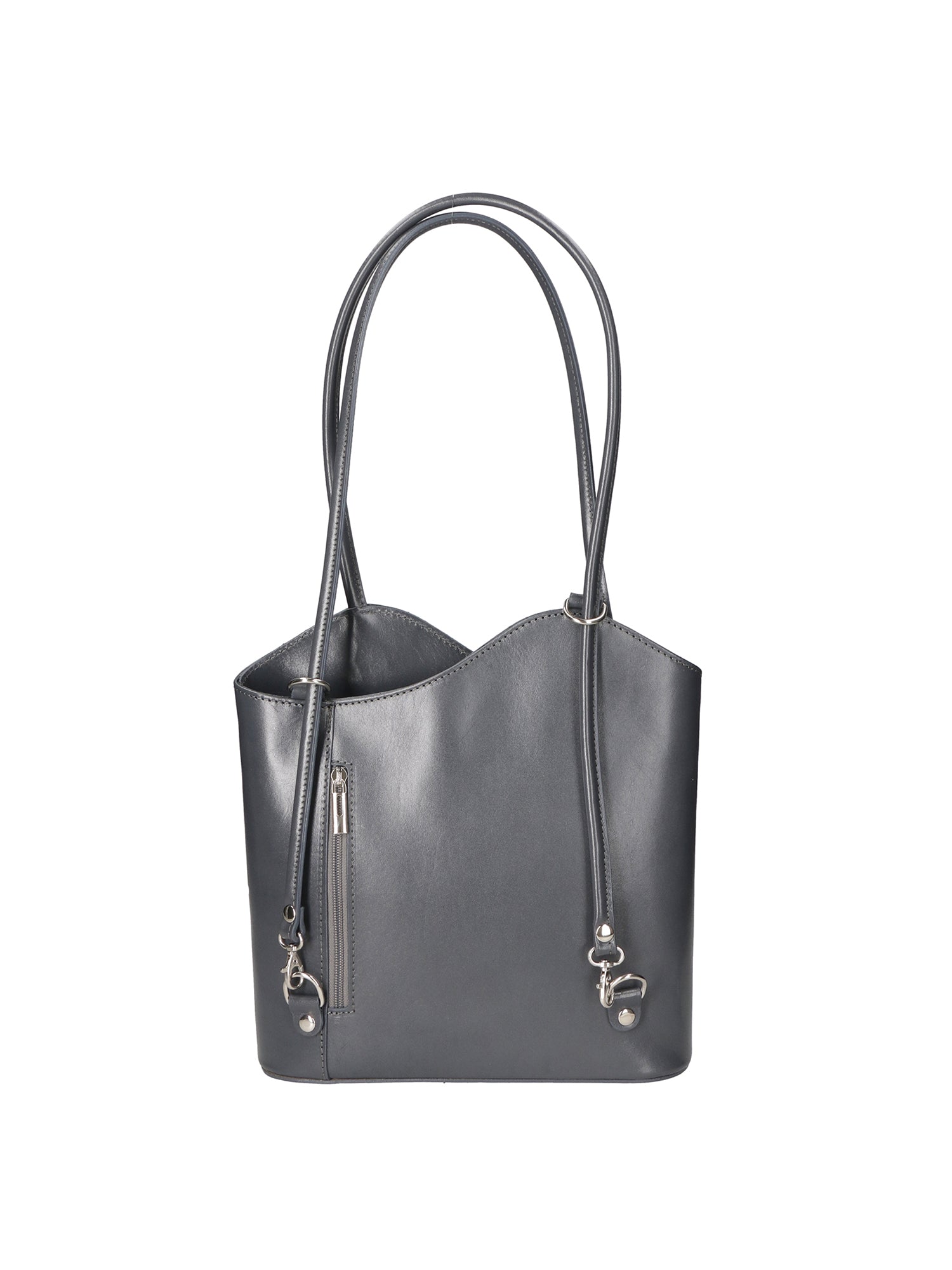 Fabiola Borsa a spalla da donna 100% pelle 9039-GRIGIO GREY Gave Lux