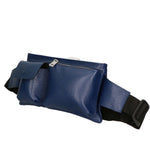 Aisha 04733-D24 BLU BLUE Marsupio da donna in vera pelle + canvas Gave Lux