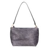 Lorelei Borsa a spalla da donna Vera pelle croco 06498-042 GRIGIO SCURO Gave Lux