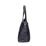 Lorella Borsa a spalla da donna Vera pelle croco 06499-013 BLU NAVY Gave Lux