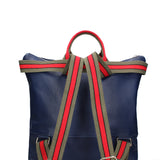 Borsa a mano convertibile in zaino da donna In Vera pelle Made in Italy 43x38x12 cm