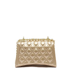 Borsa a mano da donna 100% Pvc FLAT RHOMBUS S-GOLD + LIGHT GOLD Marc Ellis