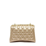 Borsa a mano da donna 100% Pvc FLAT RHOMBUS S-GOLD + LIGHT GOLD Marc Ellis