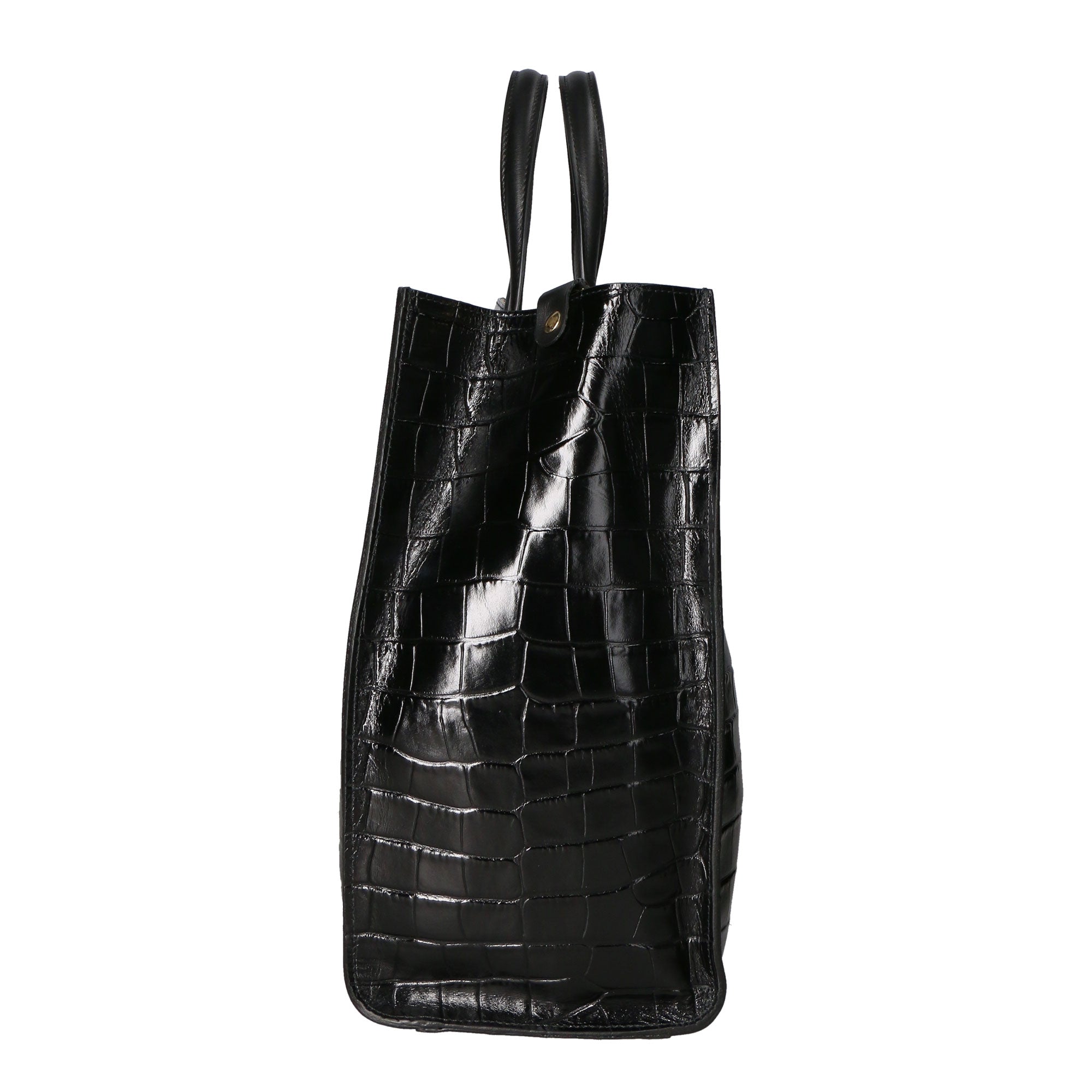 Borsa a mano da donna Pelle stampata cocco MYB-6028-FW-C28 NERO My Best Bag