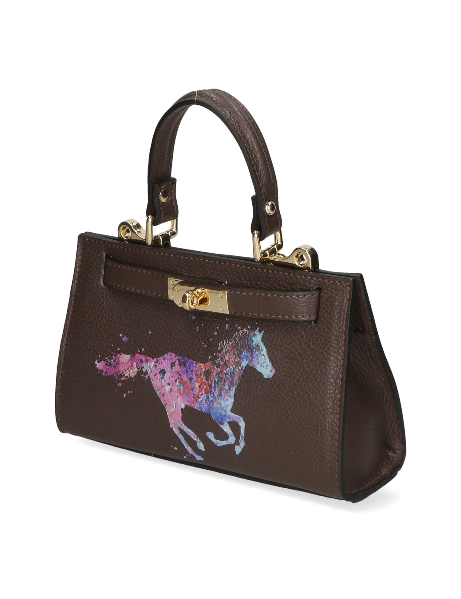 Noel Borsa a mano da donna Vera pelle 04265-D23 T.MORO DARK BROWN Gave Lux