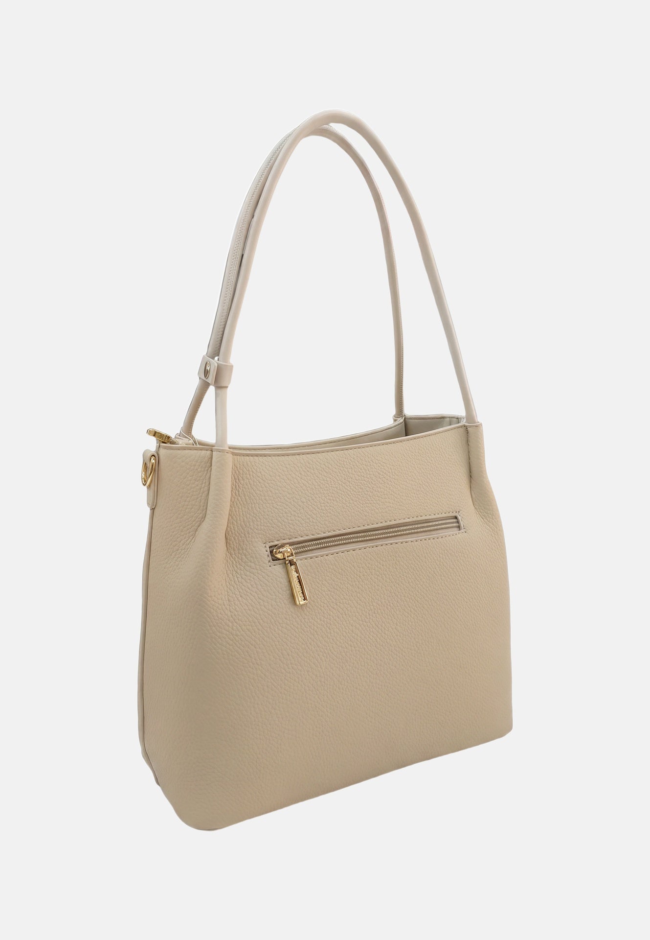 Borsa a Spalla in Pvc Verde Militare