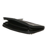 Betty Portafoglio donna in vera pelle Zip 10014-NERO BLACK Gave Lux