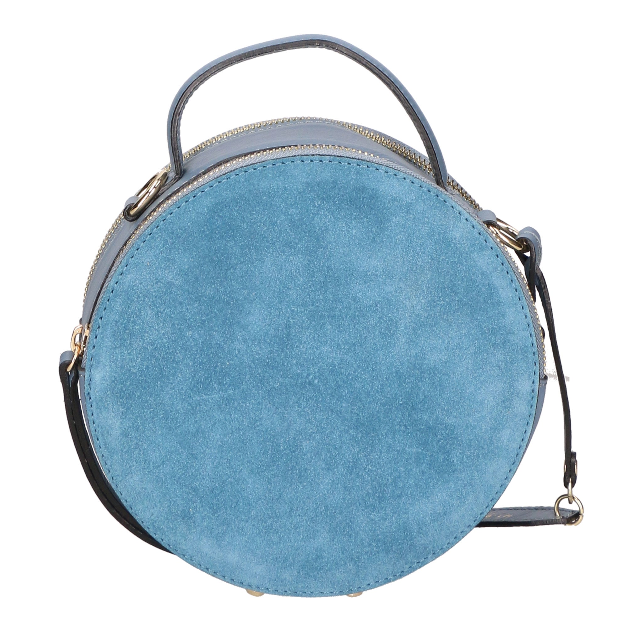 Borsa a mano da donna Pelle scamosciata e ruga MYB-6021-FW-07012 CARTA ZUCCHERO My Best Bag