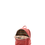 Zaino unisex in vera pelle 100% cotone 4460-ROSSO Alessia Firenze