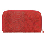 Carmela Portafoglio donna vera pelle Zip 10033-ROSSO RED Gave Lux