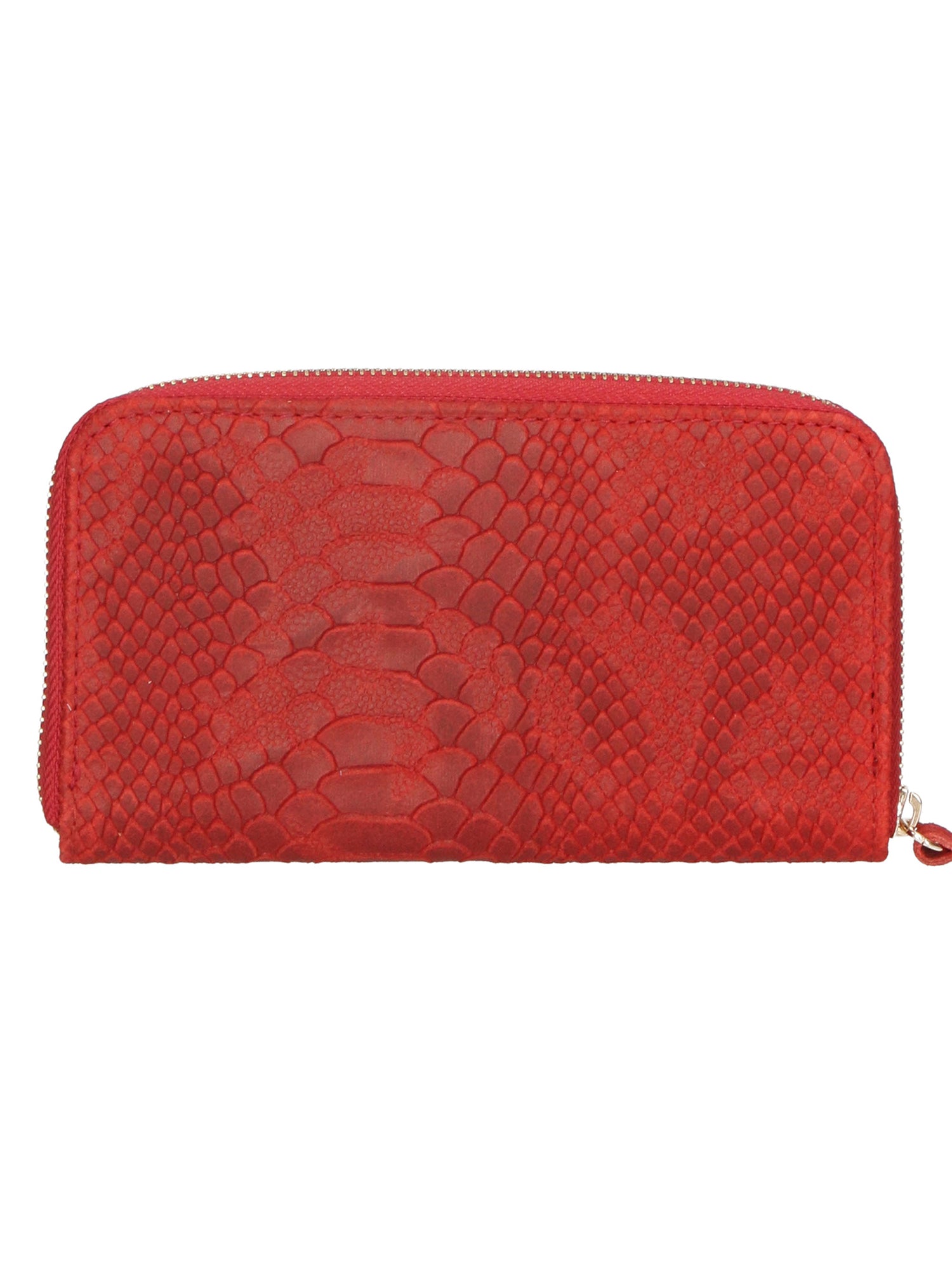 Carmela Portafoglio donna vera pelle Zip 10033-ROSSO RED Gave Lux