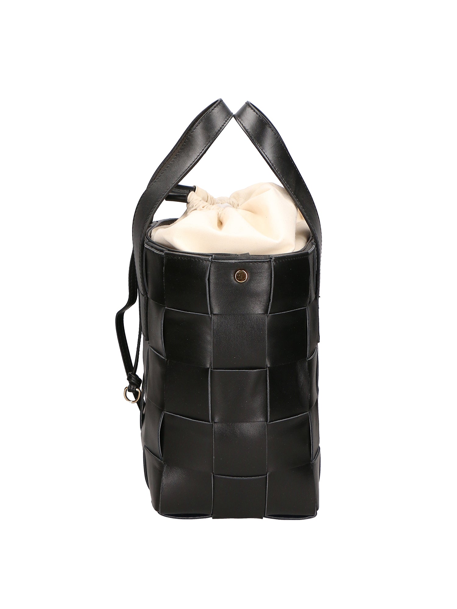 Borsa a mano da donna Vera pelle MYB-7055-SS-NERO+BEIGE My Best Bag