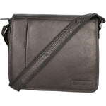 Borsa a tracolla da uomo Vera pelle RFID HILB-3075-NERO Hill Burry