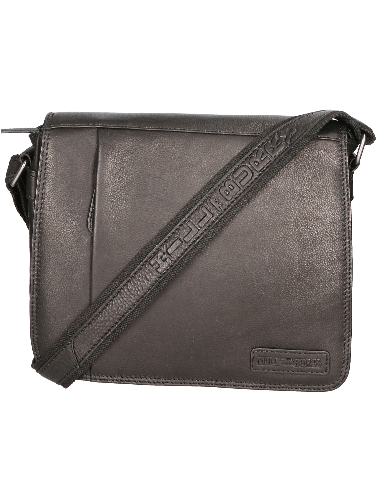 Borsa a tracolla da uomo Vera pelle RFID HILB-3075-NERO Hill Burry