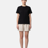 T-shirt in 84% Cotone 16% Elastan Nero