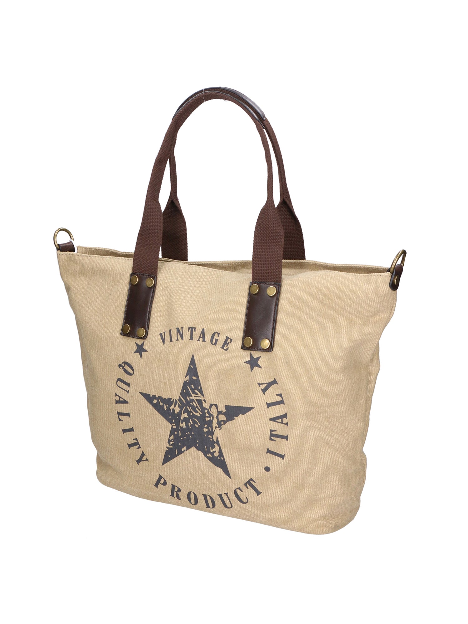 Sabrina Borsa a mano da donna 100% poliestere 8152-BEIGE Gave Lux