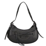 Galatea Borsa a spalla da donna Vera pelle 05708-D28 NERO BLACK Gave Lux