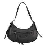 Galatea Borsa a spalla da donna Vera pelle 05708-D28 NERO BLACK Gave Lux