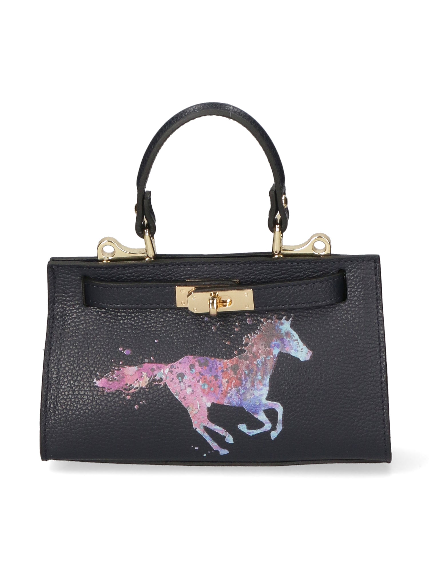 Noel Borsa a mano da donna Vera pelle 04265-D26 BLU SCURO DARK BLUE Gave Lux