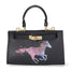 Noel Borsa a mano da donna Vera pelle 04265-D26 BLU SCURO DARK BLUE Gave Lux