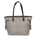 Emiliana Borsa a spalla da donna Vera pelle 80061-GRIGIO Gave Lux