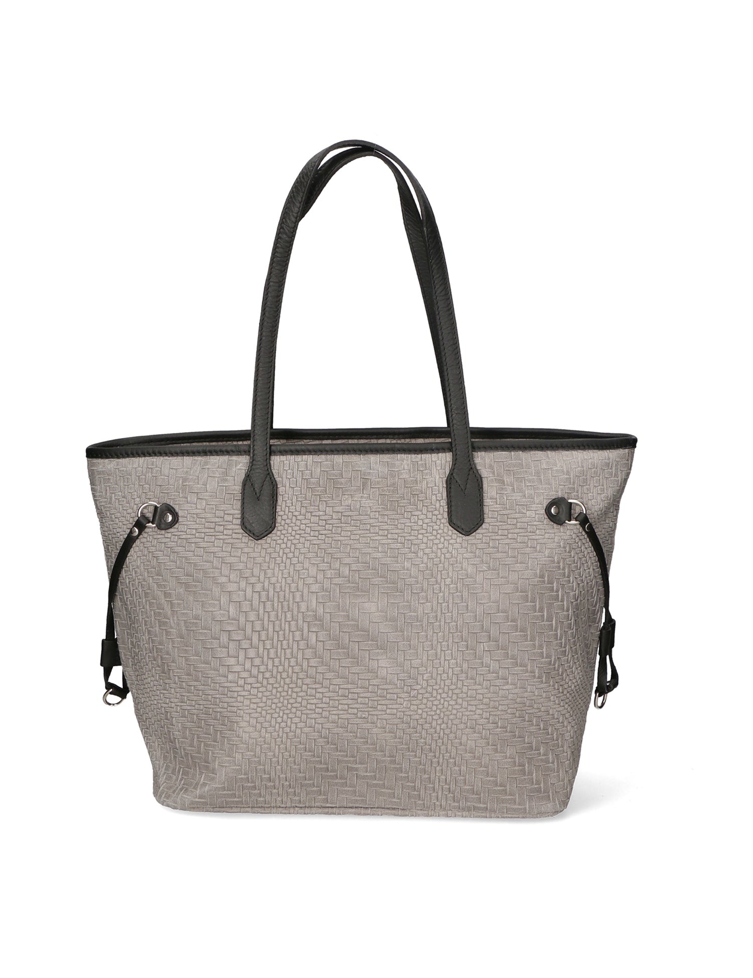 Emiliana Borsa a spalla da donna Vera pelle 80061-GRIGIO Gave Lux