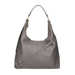 Ursula Borsa a spalla da donna Vera pelle 06673-D27 GRIGIO SCURO Gave Lux