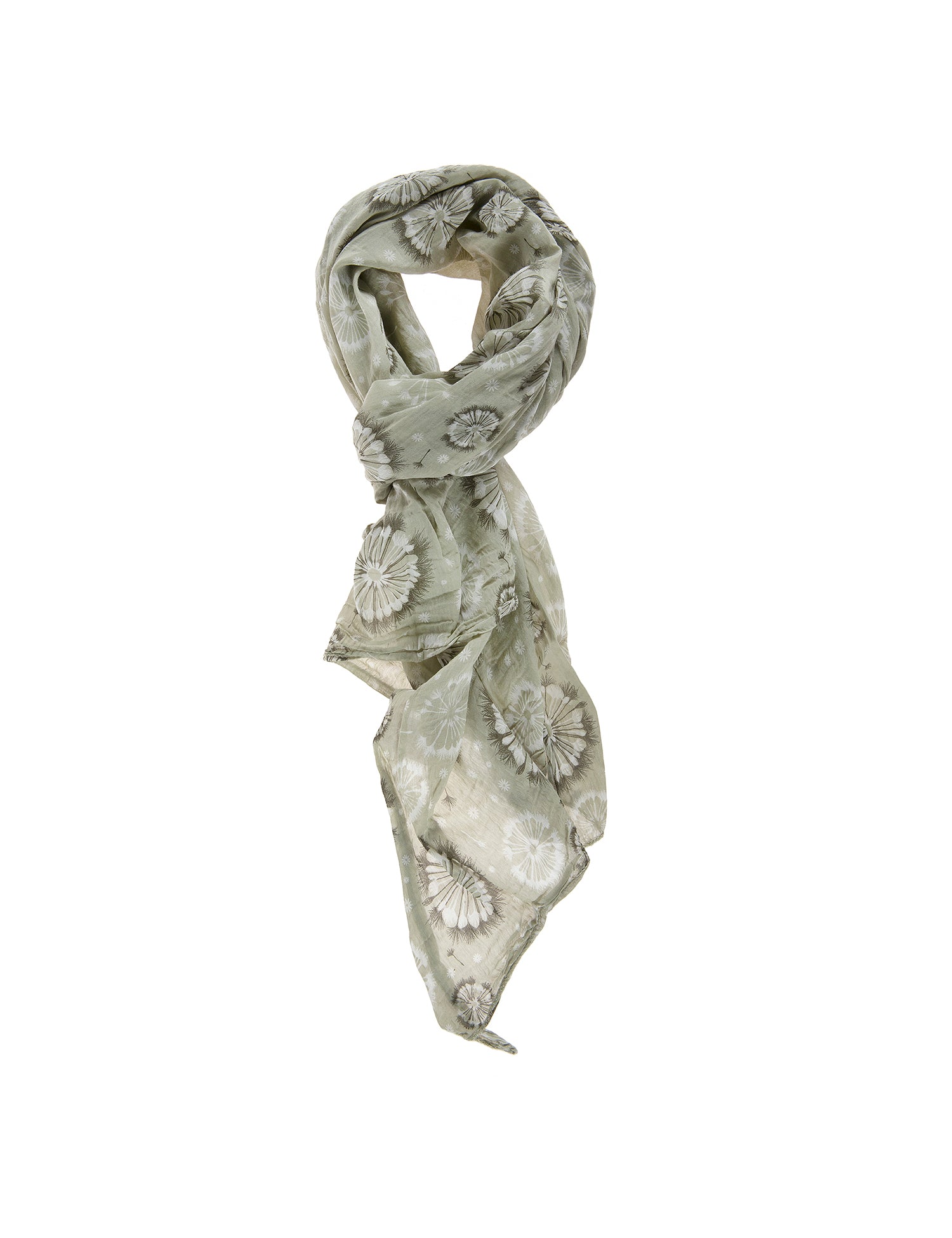 Sofia L2010-VERDE Foulard unisex in cotone e seta Gave Lux