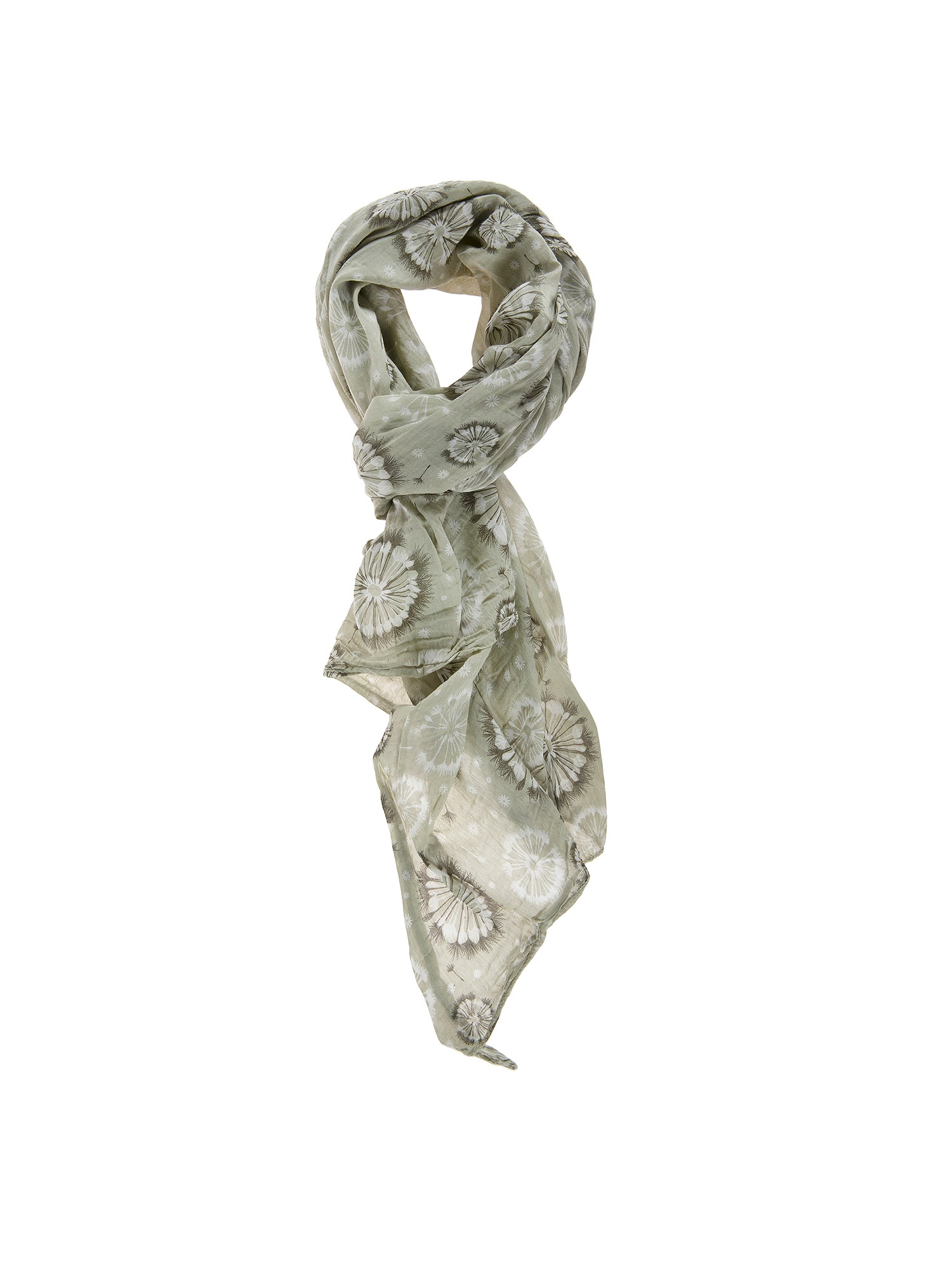 Sofia L2010-VERDE Foulard unisex in cotone e seta Gave Lux