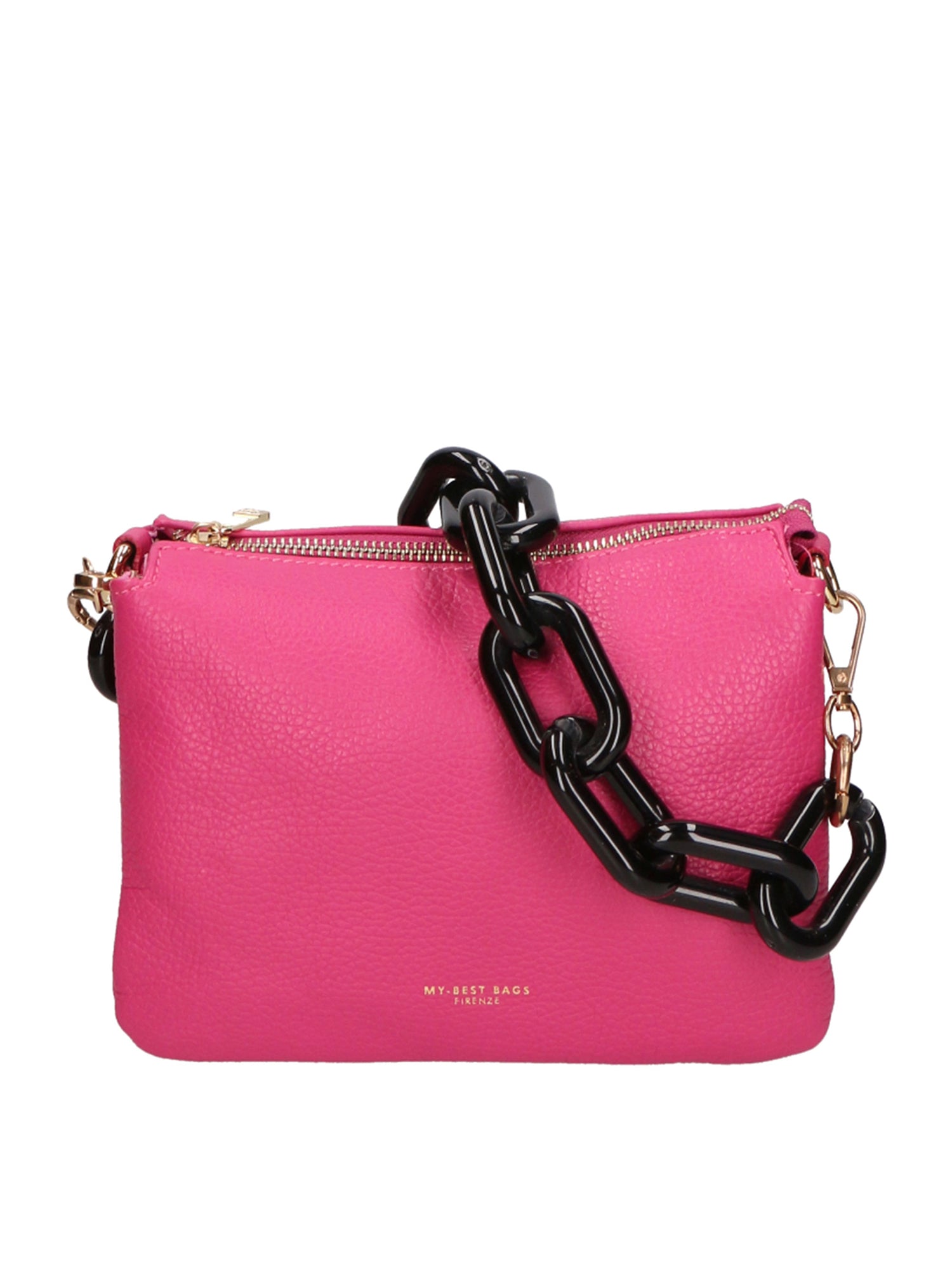 Borsa a spalla da donna Vera pelle italiana MYB-8020-FW-D02 FUXIA My Best Bag