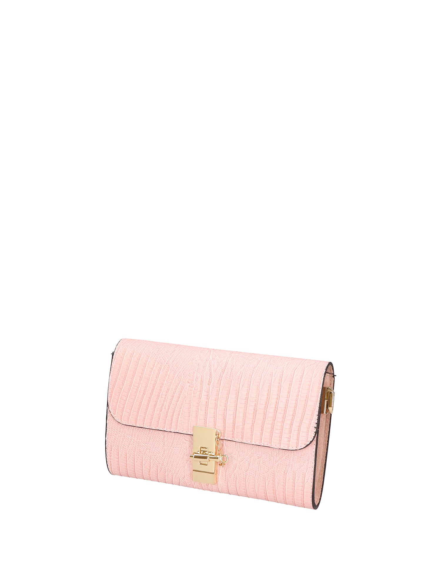 Borsa a tracolla da donna Vera pelle 00734-LU13 ROSA BABY Viola Castellani