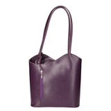 Fabiola Borsa a spalla da donna 100% pelle 9039-VIOLA PURPLE Gave Lux