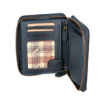 Portafoglio da uomo in vera pelle RFID HILB-1406-BLU Hill Burry