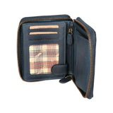 Portafoglio da uomo in vera pelle RFID HILB-1406-BLU Hill Burry