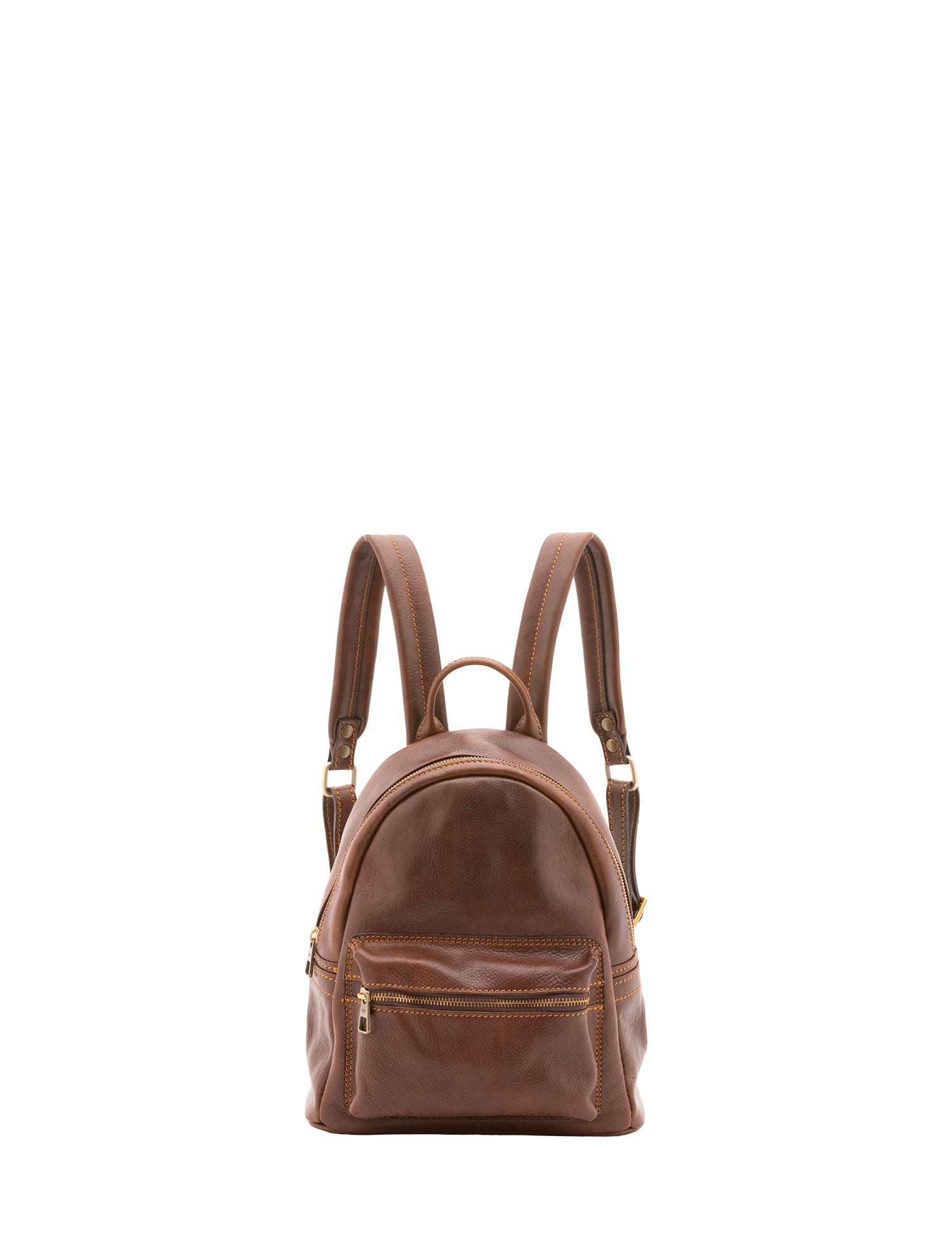 Zaino unisex in vera pelle 100% cotone 4460-TESTA DI MORO Alessia Firenze