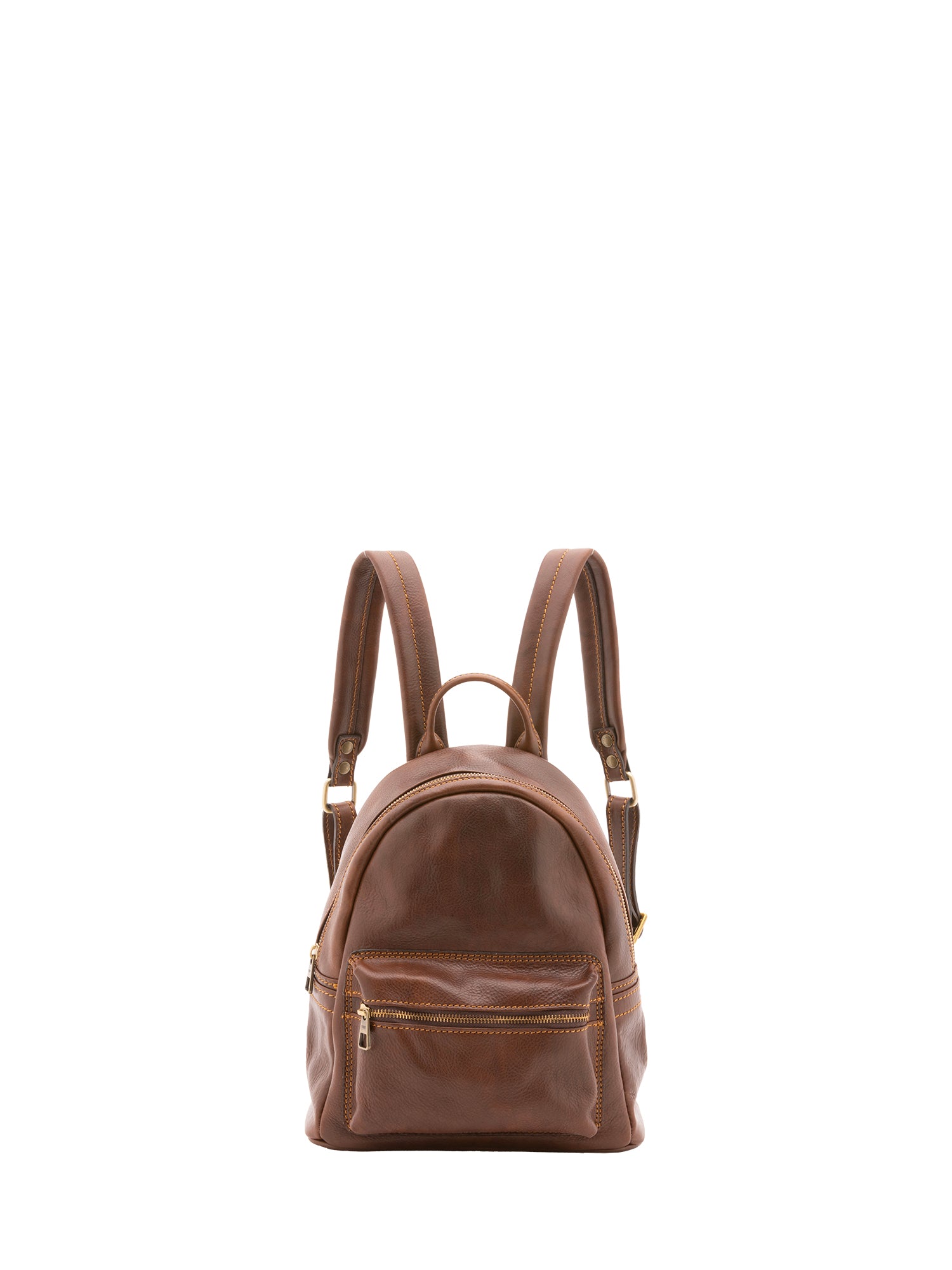 Zaino unisex in vera pelle 100% cotone 4460-TESTA DI MORO Alessia Firenze