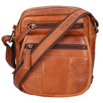 Borsa a tracolla unisex vera pelle 100% Made in Italy SN5862547-TAN Santini Firenze